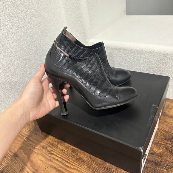 Chanel Leather Ankle Boots - Picture 2 of 9